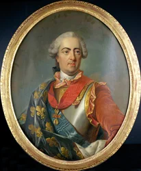 Porträtt av kung Ludvig XV (1710-74) av Frankrike, med Gyllene skinnets orden